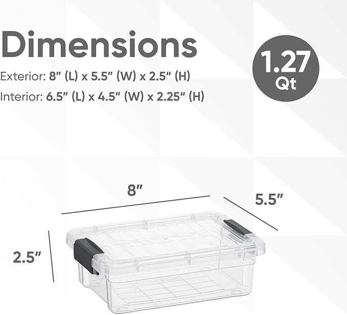 Superio Clear Storage Boxes - Image 2