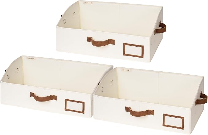 StorageWorks Closet Storage Bins, Trapezoid Organizer Box by StorageWorks