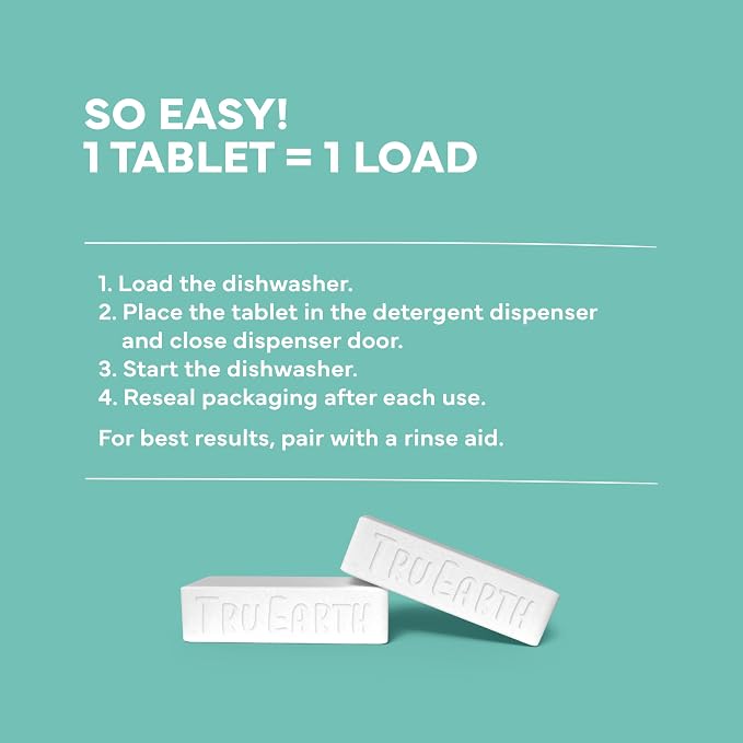 Tru Earth Dishwasher Detergent Tablets | Eco Friendly Alternative to Liquid - Image 4