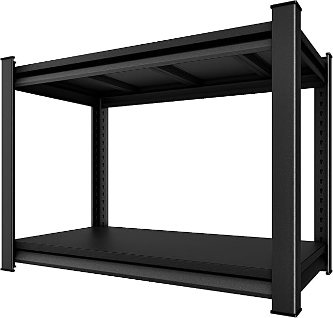 40" W 2-Tier Garage Shelving Heavy Duty, 1000LBS Loads Garage Storage Shelves - Image 7