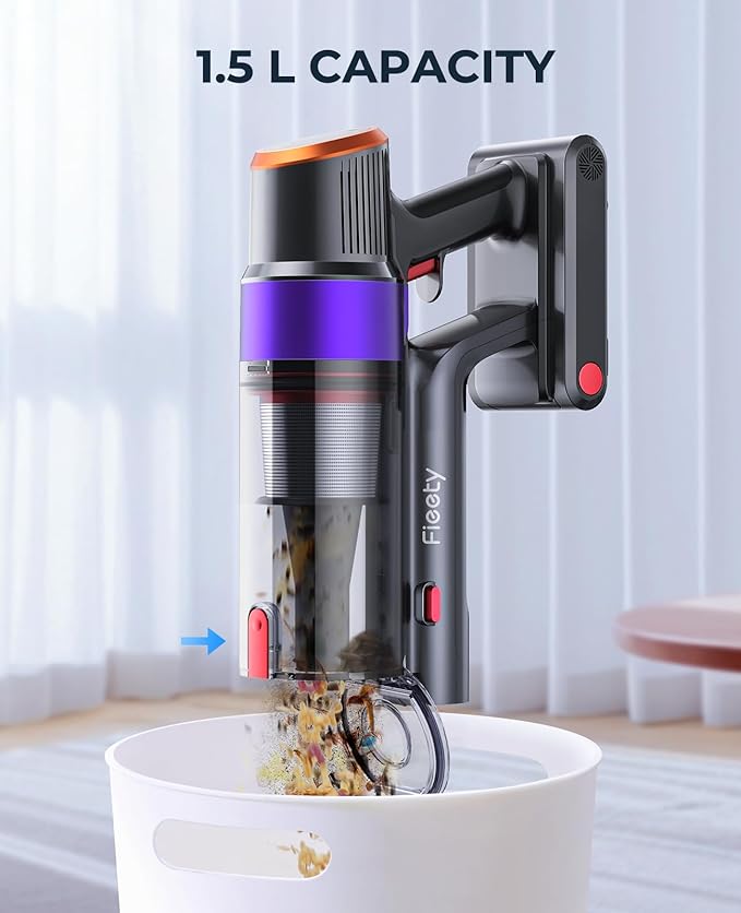 Fieety Cordless Vacuum Cleaner, 550W 45KPA Cordless Stick Vacuum Cleaner - Image 7
