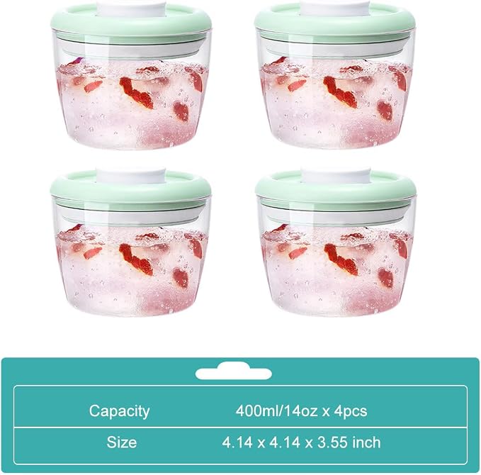 Overnight Oats Containers with Lids, 14oz 400ml Set of 4 Meal Prep Container - Image 6