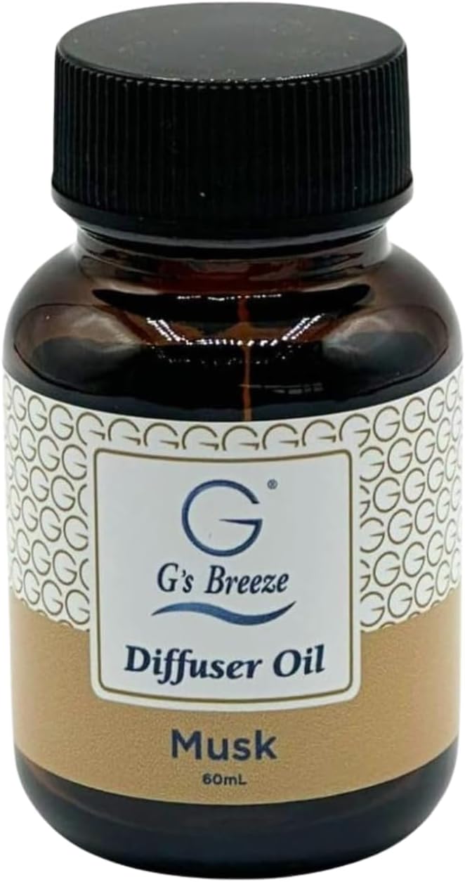 G’s Breeze Musk Diffuser Oil Refill – Warm, Rich & Soothing Musk Scent – Ideal by GsBreeze