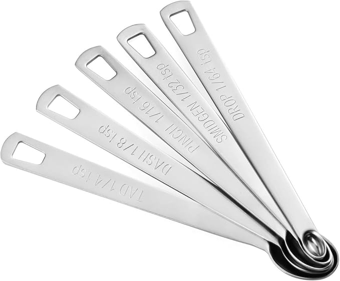 2 Pack Teaspoon Measuring Spoons, 1/4 tsp, 1/8 tsp, 1/16 tsp, 1/32 tsp - Image 7