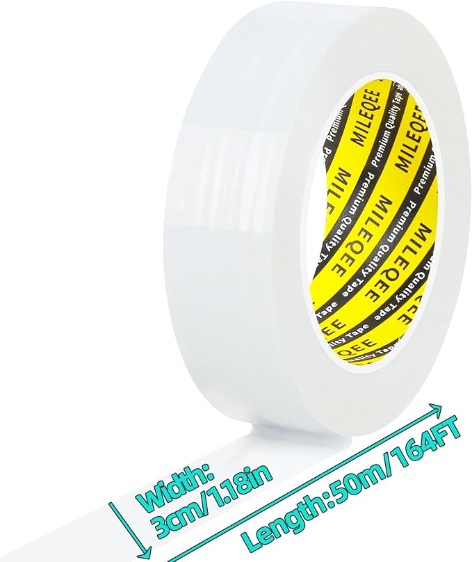 Window Weather Stripping Door Seal Tape White, 1.18in x 164FT, Automotive - Image 2