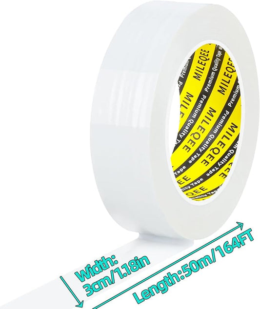 Window Weather Stripping Door Seal Tape White, 1.18in x 164FT, Automotive - Image 2