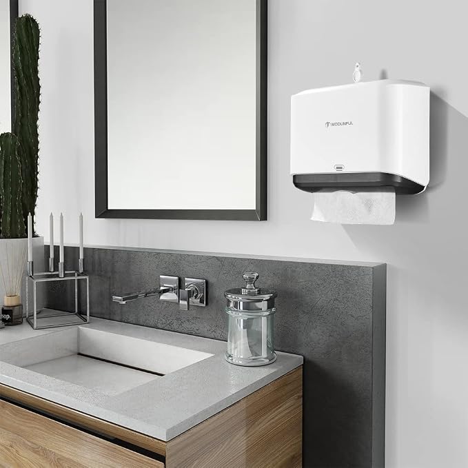 Paper Towel Dispenser, Paper Towel Holder Wall Mount, Bathroom Hand Paper - Image 5