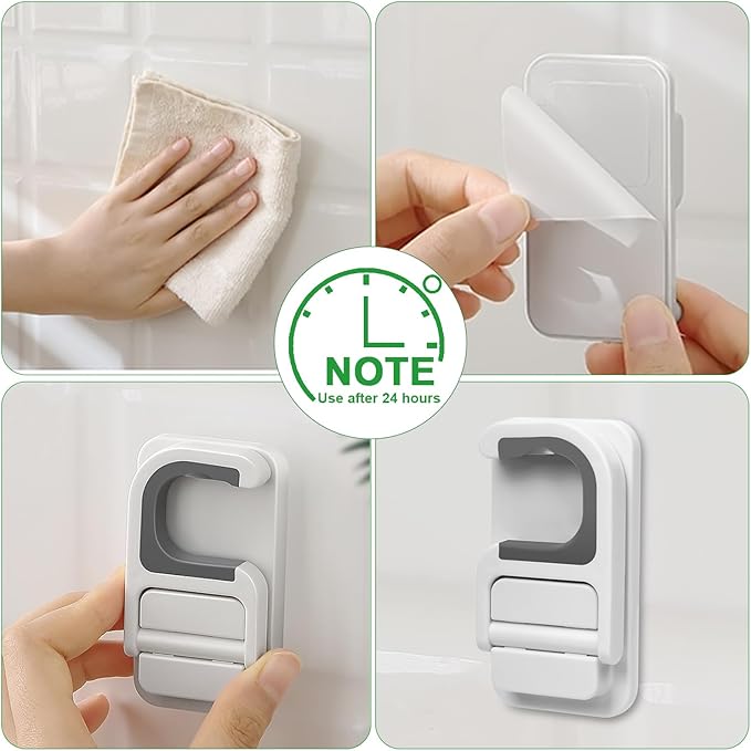 3pack Broom and Mop Holder Wall Mount No Drill Mop and Broom Gripper Mop Handle - Image 8