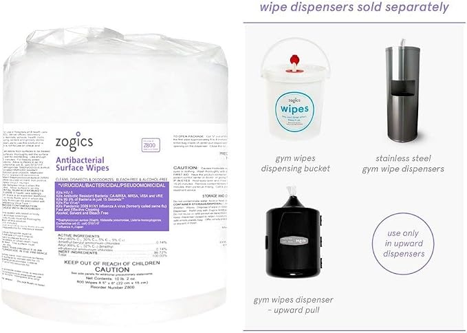 Zogics Antibacterial Disinfecting Wipes – - Image 9