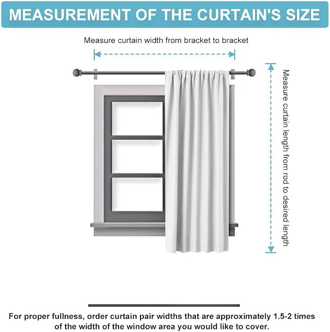 RYB HOME Farmhouse Curtains Blackout - Image 8