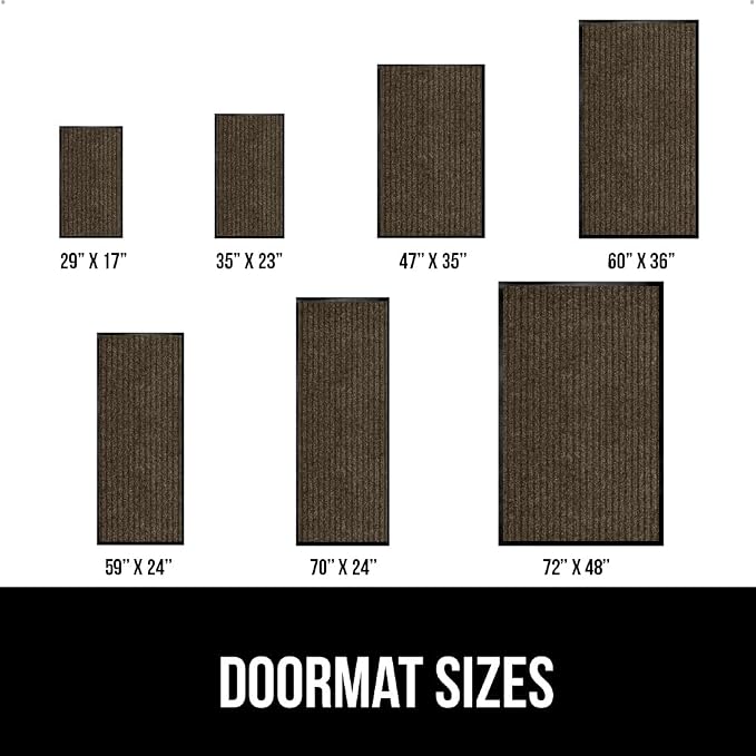 GORILLA GRIP Traffic Guard Door Mat, Heavy Duty Welcome Mats, Commercial Office - Image 6