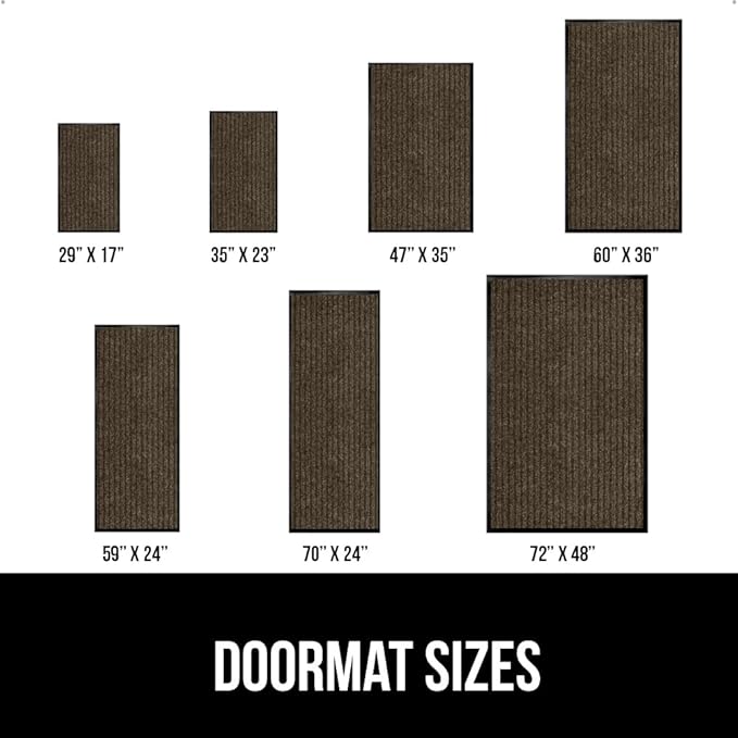 GORILLA GRIP Traffic Guard Door Mat, Heavy Duty Welcome Mats, Commercial Office - Image 6