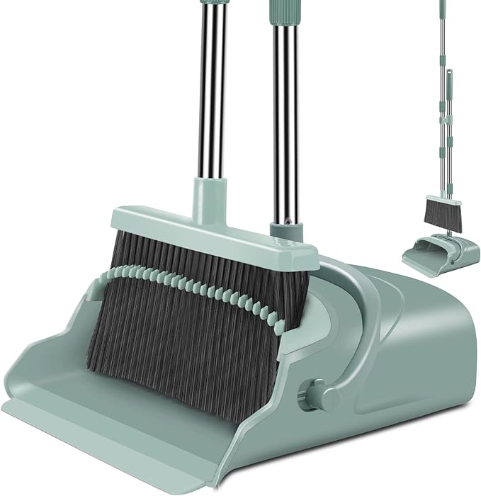 kelamayi Upgrade Broom and Dustpan Set, Large Size and by Kelamayi