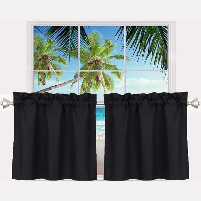 Pickluc 24 Inch Long Tier Curtains by PICKLUC