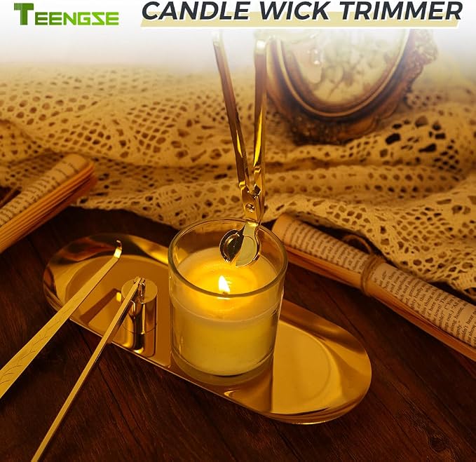 3 in 1 Candle Accessory Set, Candle Wick Trimmer, Candle Wick Snuffer, Candle - Image 4