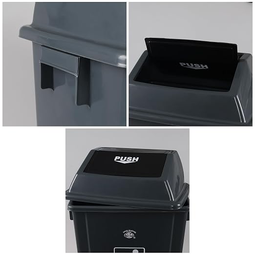 18 Gallon Tall Plastic Trash Can - Image 3