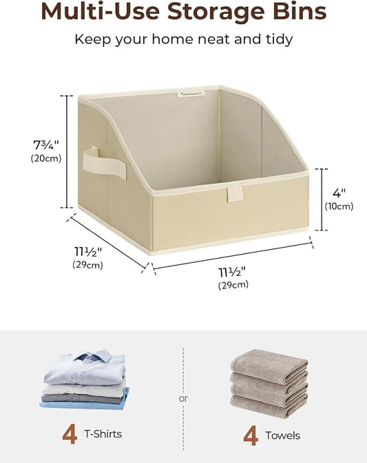 StorageWorks Closet Storage Bins, Trapezoid Organizer Box - Image 2