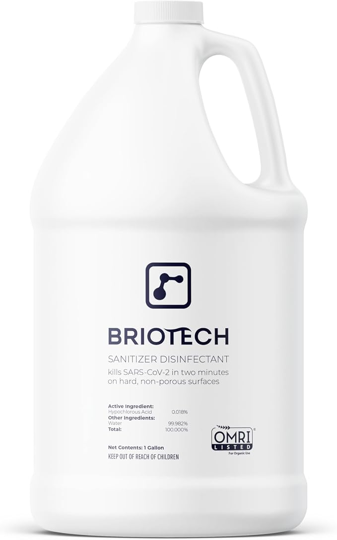 BRIOTECH Sanitizer Disinfectant Hypochlorous, Kill 99.99% of Viruses & Bacteria by BRIOTECHUSA