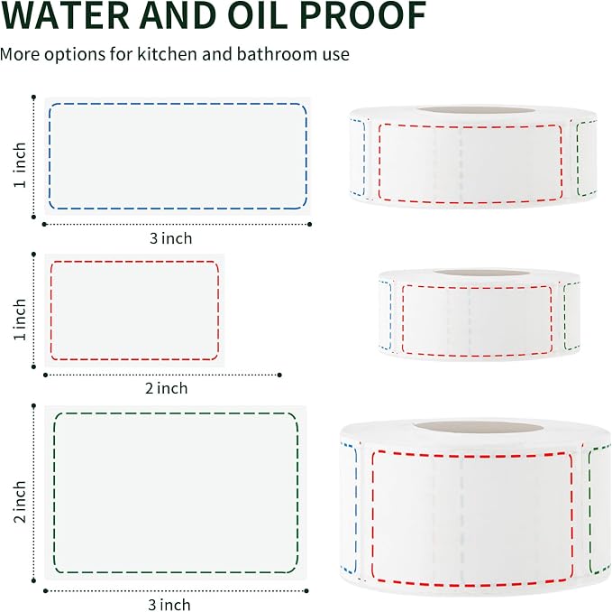 500 Removable Freezer Labels, 2x3 inches Water Oil Waterproof Stickers to Write - Image 6