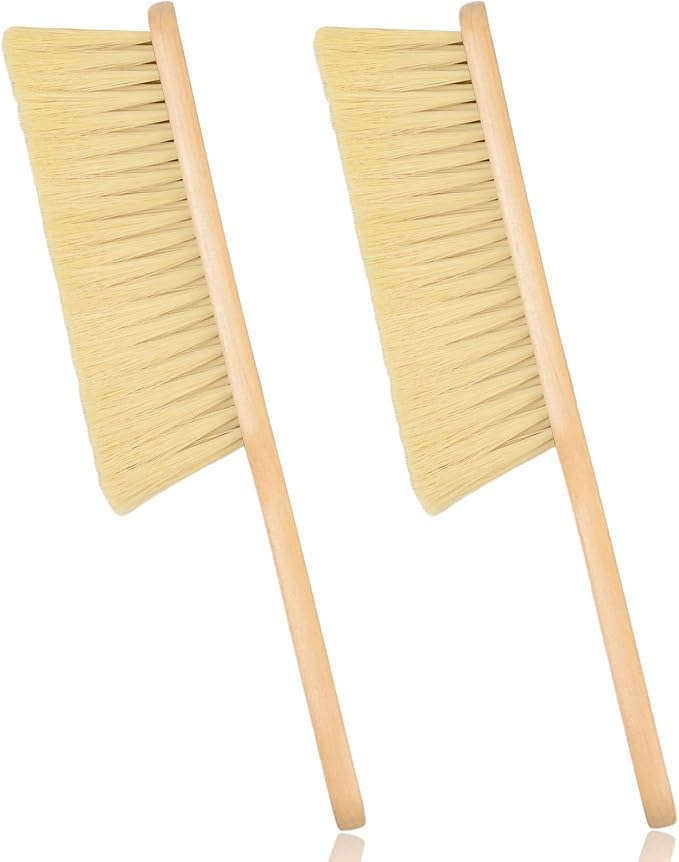 2 Pieces Woooden Dust Brush Hand Broom Bench Brush by Dazzhues