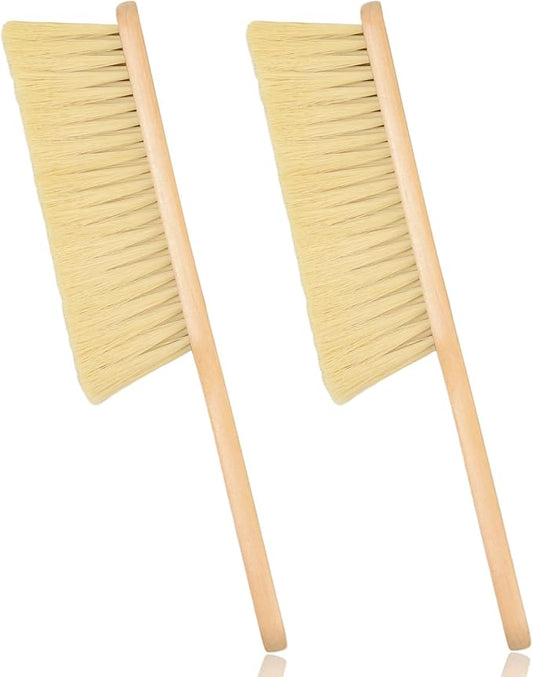 2 Pieces Woooden Dust Brush Hand Broom Bench Brush by Dazzhues
