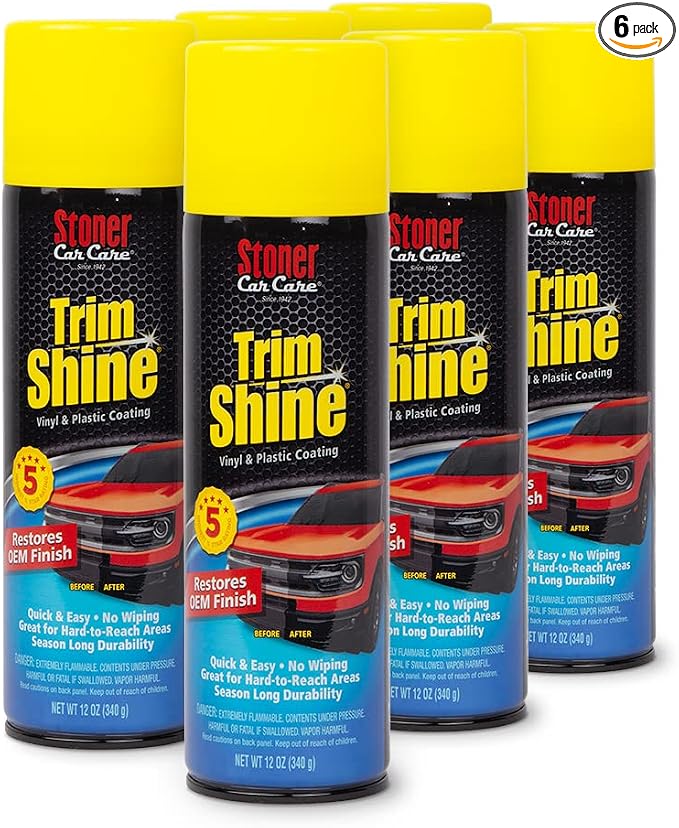 Stoner Car Care 91034-6PK Trim Shine – Vinyl and Plastic Protectant by StonerCarCare