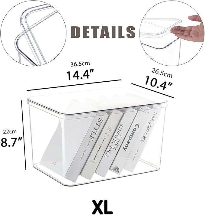 Clear plastic storage bins - Image 6