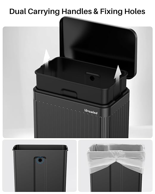 Lovewind 60 Liter/ 16 Gallon Stainless Steel Trash Can - Image 6