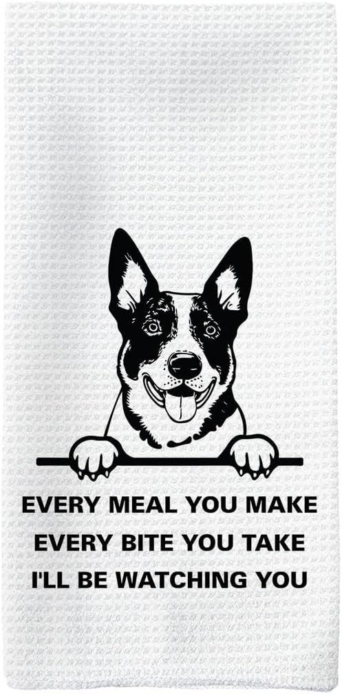 Funny Australian Cattle Dog Gifts Kitchen Towels, Australian Cattle Dog Hand Towels, AustralianCattle DogDishcloths Dish Towels Tea Towel for Kitchen, Dogs Bathroom Decor, 16x24inch