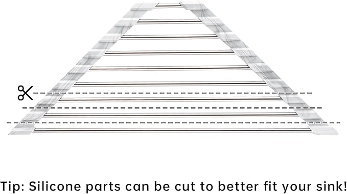 Tomorotec Marble Triangle Roll-Up Dish Drying Rack - Image 8