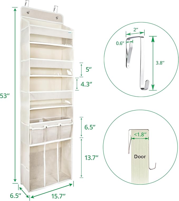 Door Hanging Storage Organizer, - Image 5