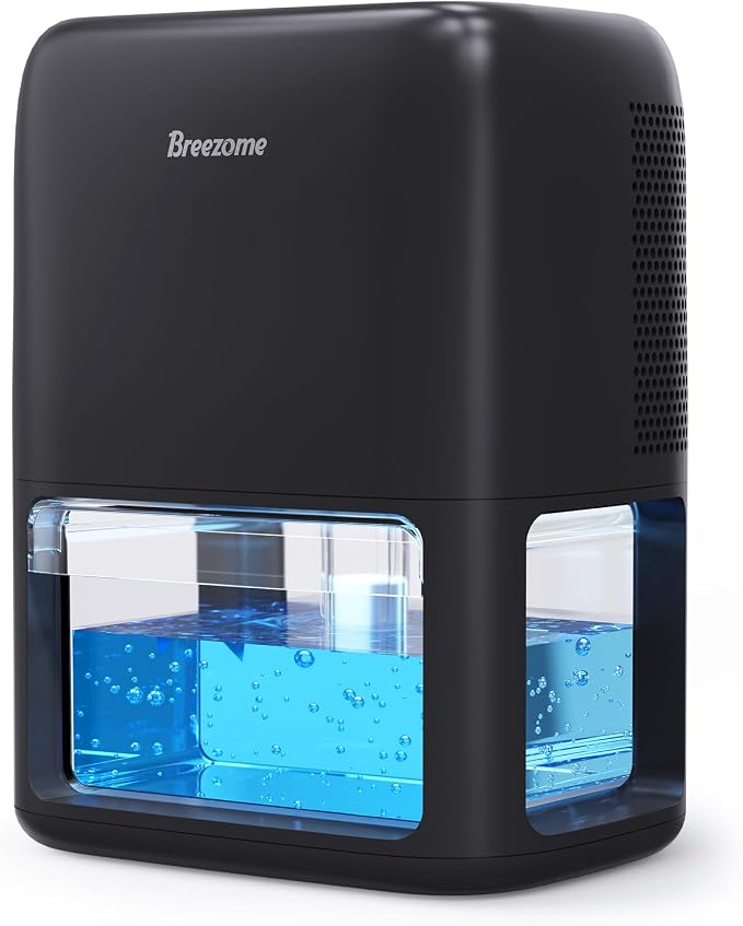 BREEZOME 60 OZ Dehumidifiers for Home, Dual-Semiconductor Quiet Dehumidifier by BREEZOME