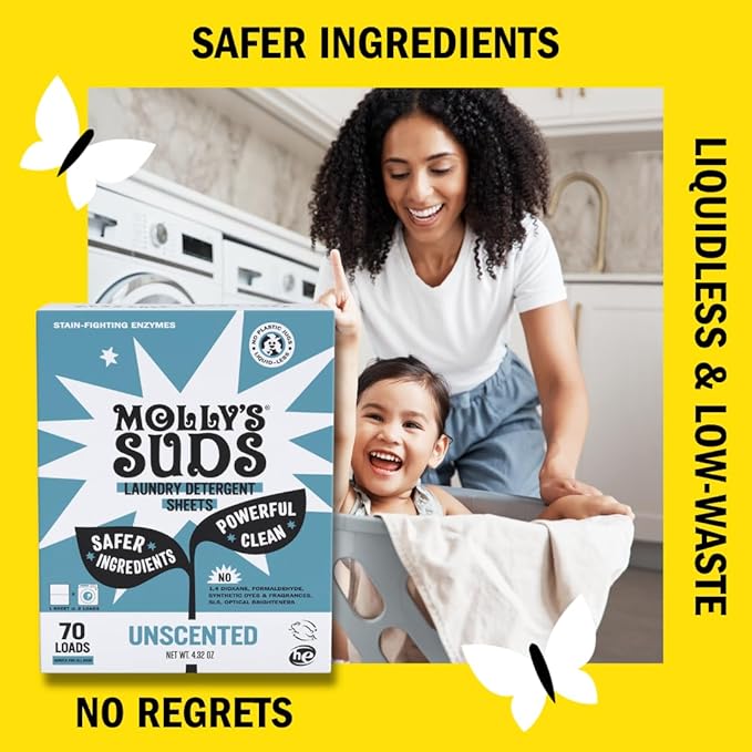 Molly’s Suds Laundry Detergent Sheets | Gentle on Sensitive Skin, Powerful - Image 4