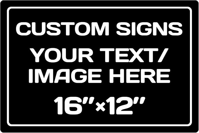 Personalized Aluminum Weatherproof Metal Signs by Repaly