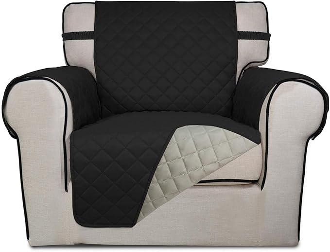 PureFit Reversible Quilted Sofa Cover, Water Resistant Slipcover Furniture by PureFit