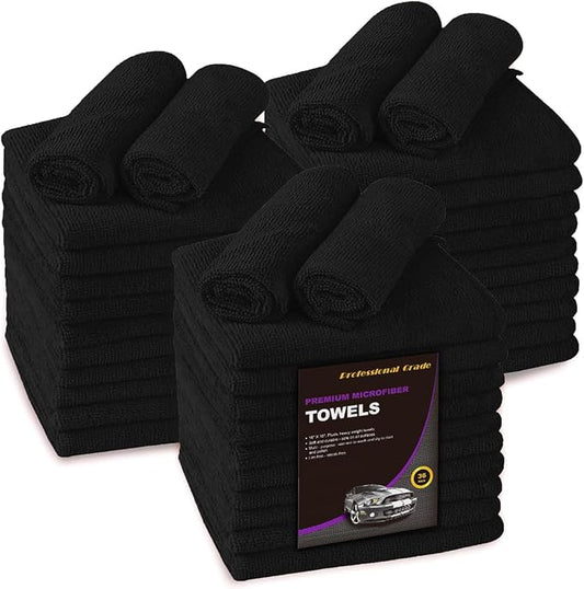 Blue Horizon Microfiber Cleaning Towels, Ultra Soft Plush Wash-Cloths, by BlueHorizon