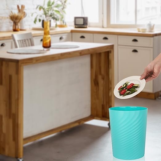UUJOLY Plastic Small Trash Can Wastebasket, Garbage Container Basket - Image 5