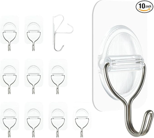 Adhesive Wall Hooks No Damage, Stick On Hooks by Unknown