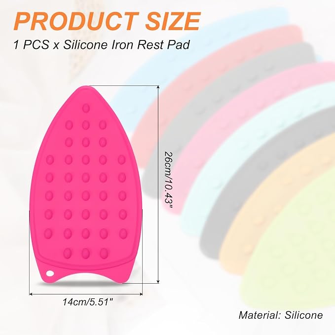 PATIKIL Silicone Iron Rest Pad, Rose Red - Image 2