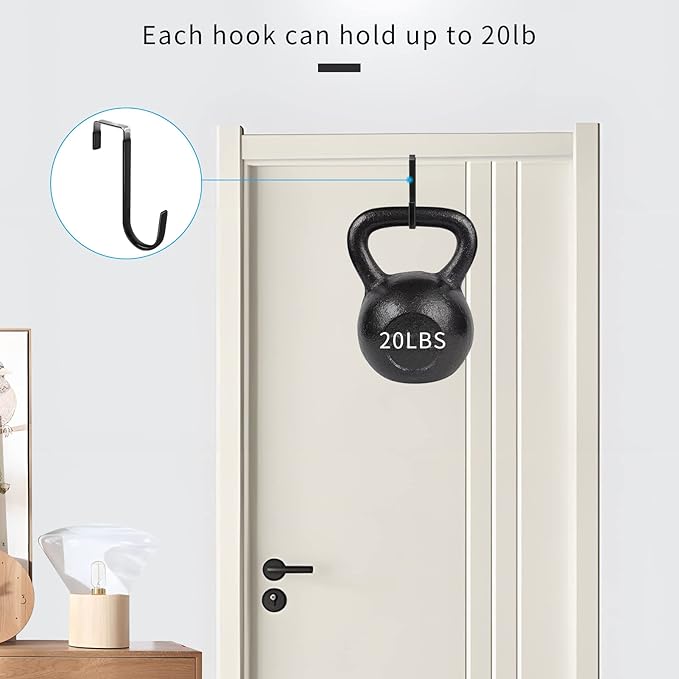 FYY Over The Door Hooks, 10 Pack Door Hangers Hooks - Image 4