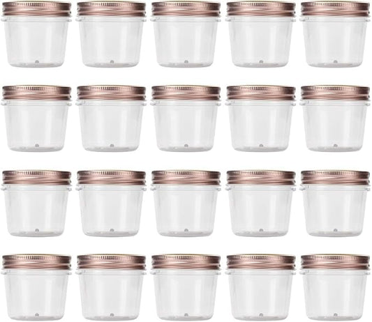 novelinks 4 oz Clear Plastic Jars by novelinks