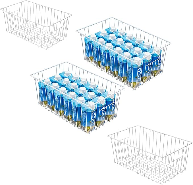 Upright Freezer Organizer Bins， Freezer Baskets by Unknown