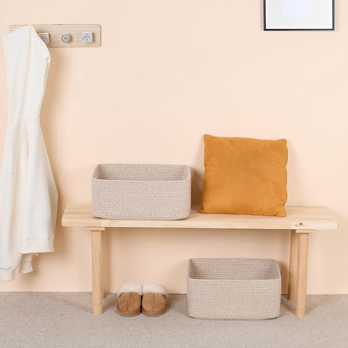 Large Storage Baskets for Shelves, Closet Organizers Bins for Clothes Blanket - Image 6