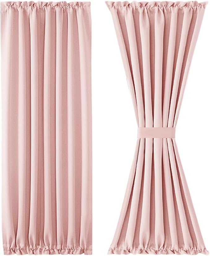 DWCN French Door Curtains – Rod Pocket Thermal Blackout Curtain - Image 7