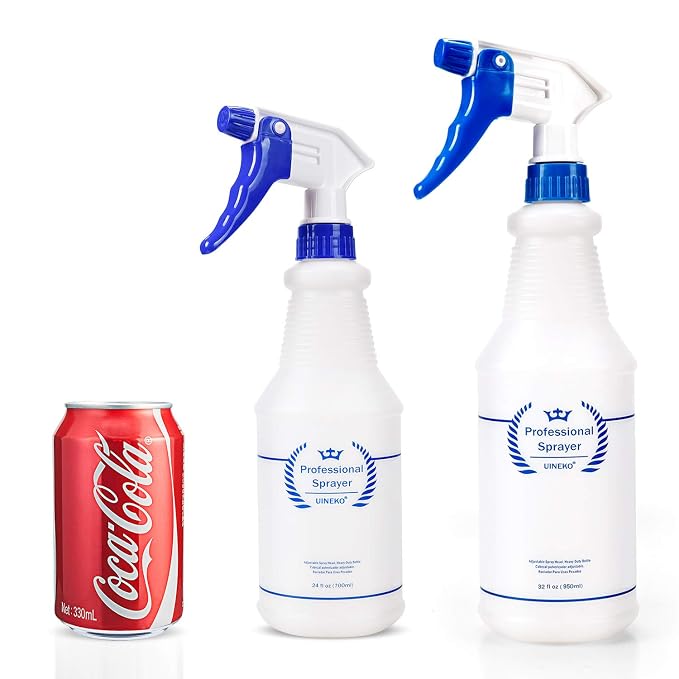 Plastic Spray Bottle 2 Pack, 32 Oz, All-Purpose Heavy Duty Spraying Bottles - Image 2