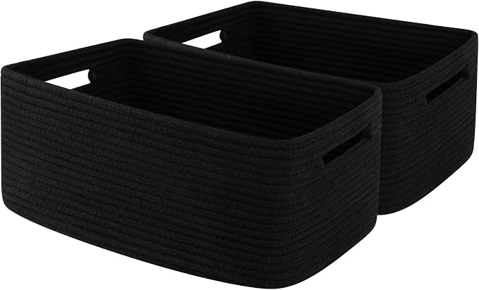 OIAHOMY Storage Basket for Shelves, Closet Cube Storage Bins Baskets for by MasterofSpaceOptimization