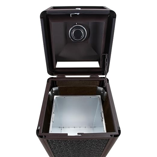 Square Waste Container with Dome Lid | Commercial Outdoor Garbage and Trash - Image 2