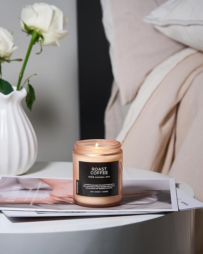 M&SENSE Coffee Candles Scented Strong, Organic Natural Soy Wax - Image 7