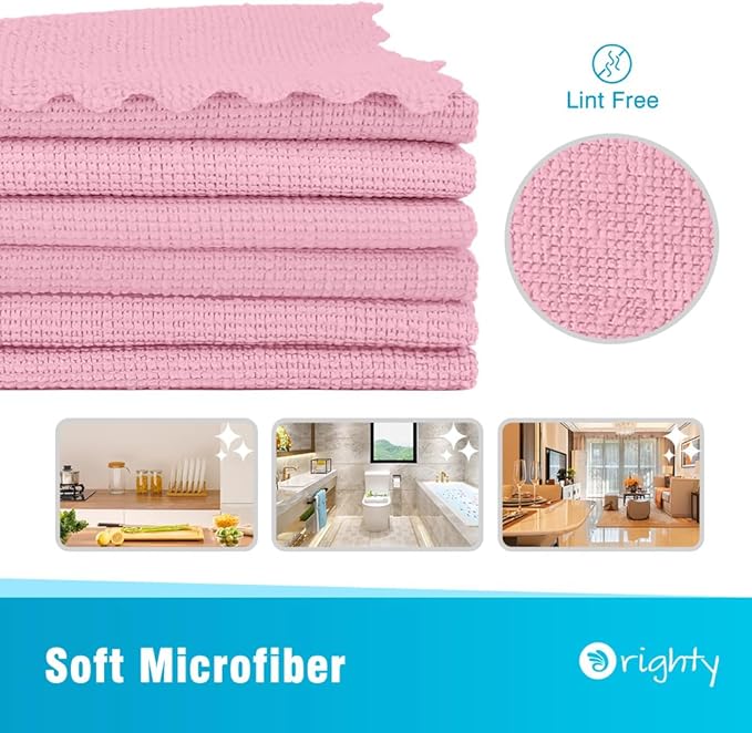 Orighty Microfiber Cleaning Cloth, 24 Pack Highly Absorbent Cleaning Supplies - Image 2