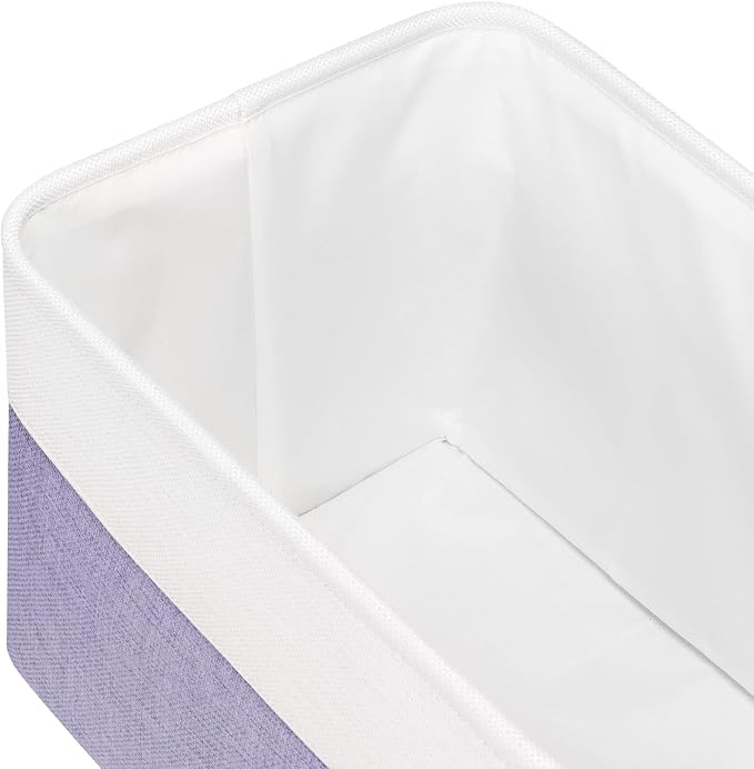 Univivi Large Fabric Storage Baskets Hard Bottom Organizer Bins - Image 6